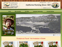 Tablet Screenshot of californiaavocadosdirect.com